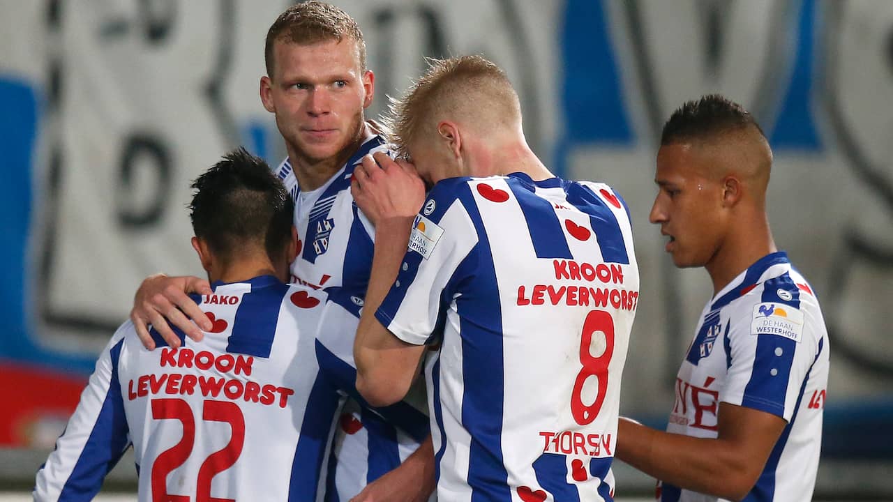 Heerenveen bereikte de laatste zestien door Helmond Sport nipt met 1-0 te verslaan.