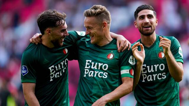 Jens Toornstra was met twee goals uitblinker bij Feyenoord.