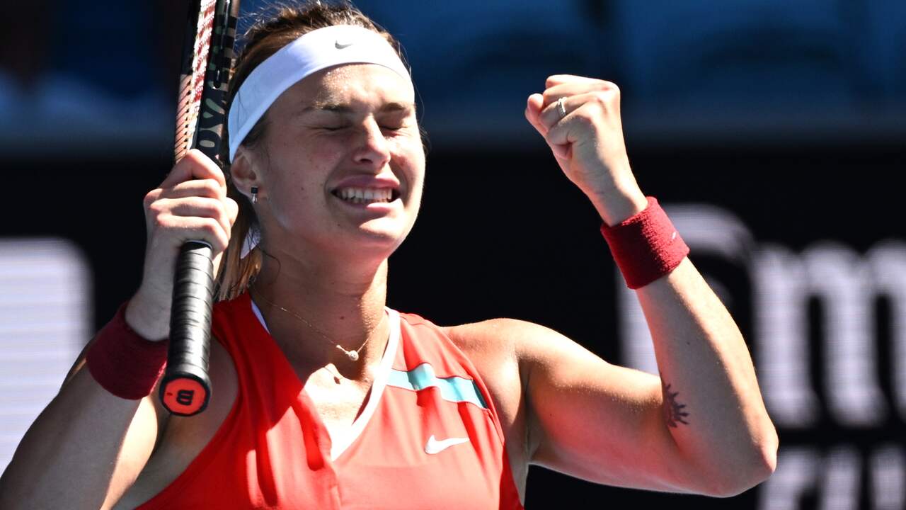De als tweede geplaatste Aryna Sabalenka bereikte met moeite de laatste zestien in Melbourne.