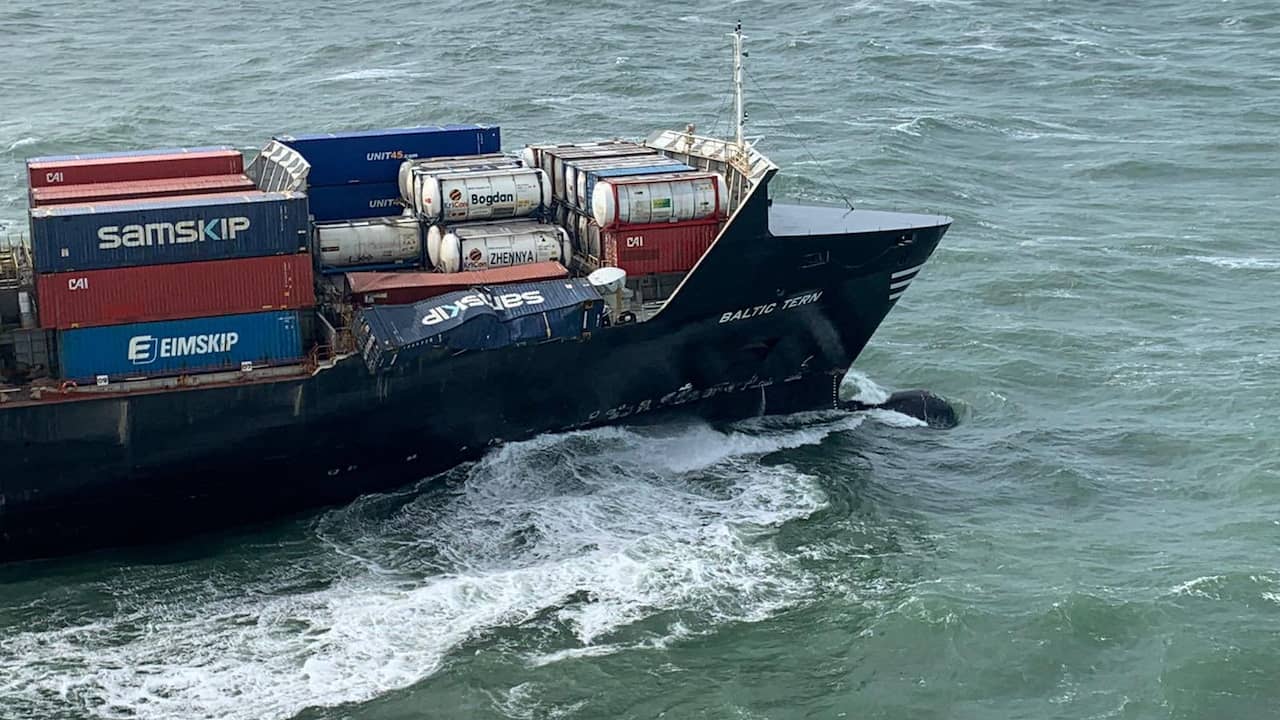 Lost container of cargo ship found near Ameland, four more without a trace |  NOW