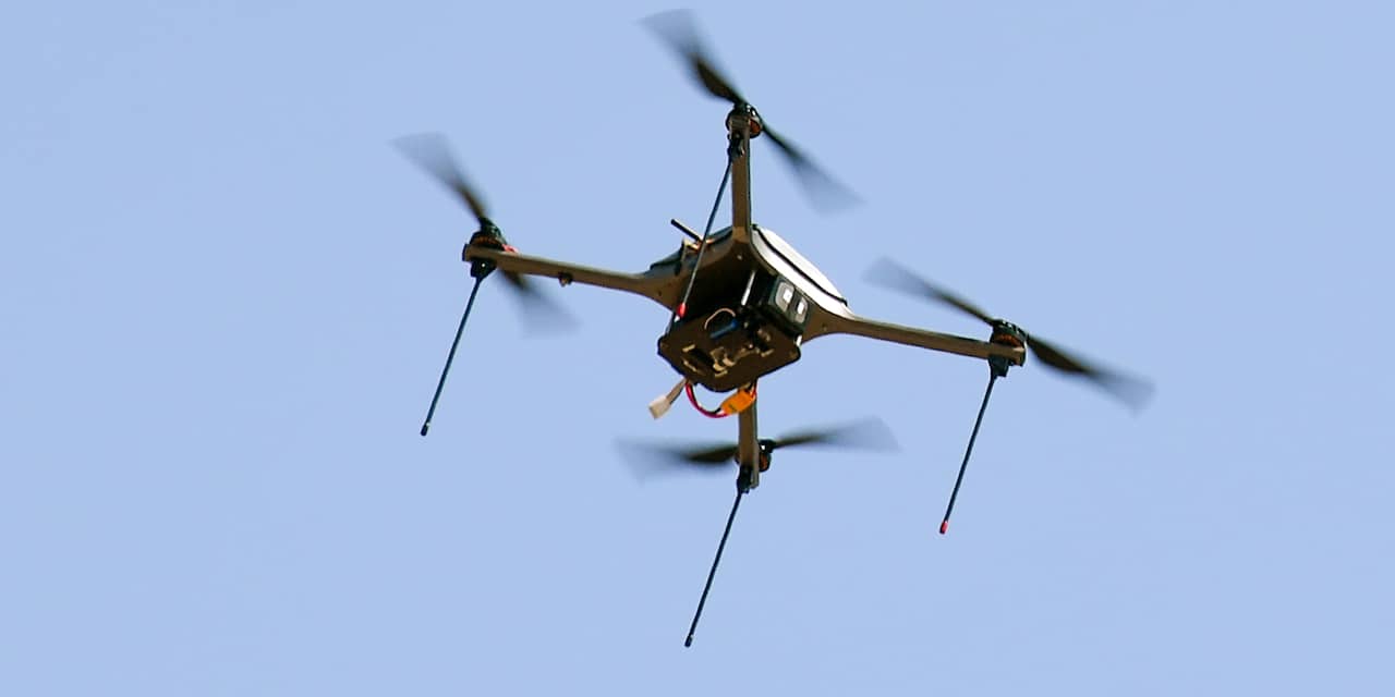 Grootschalige proef met drones op het Marineterrein