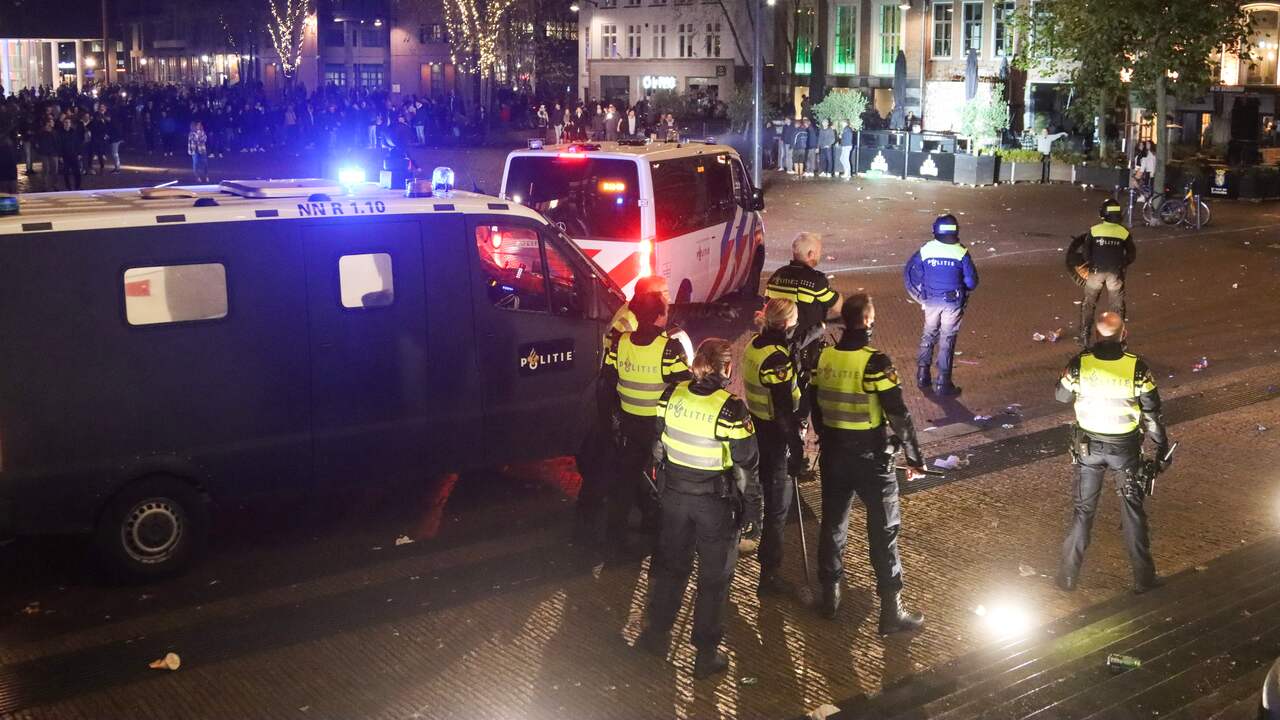 De politie besloot in te grijpen in Leeuwarden.