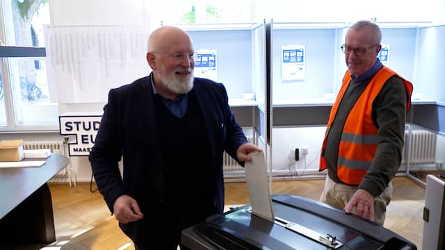 Timmermans brengt stem uit in geboorteplaats Maastricht