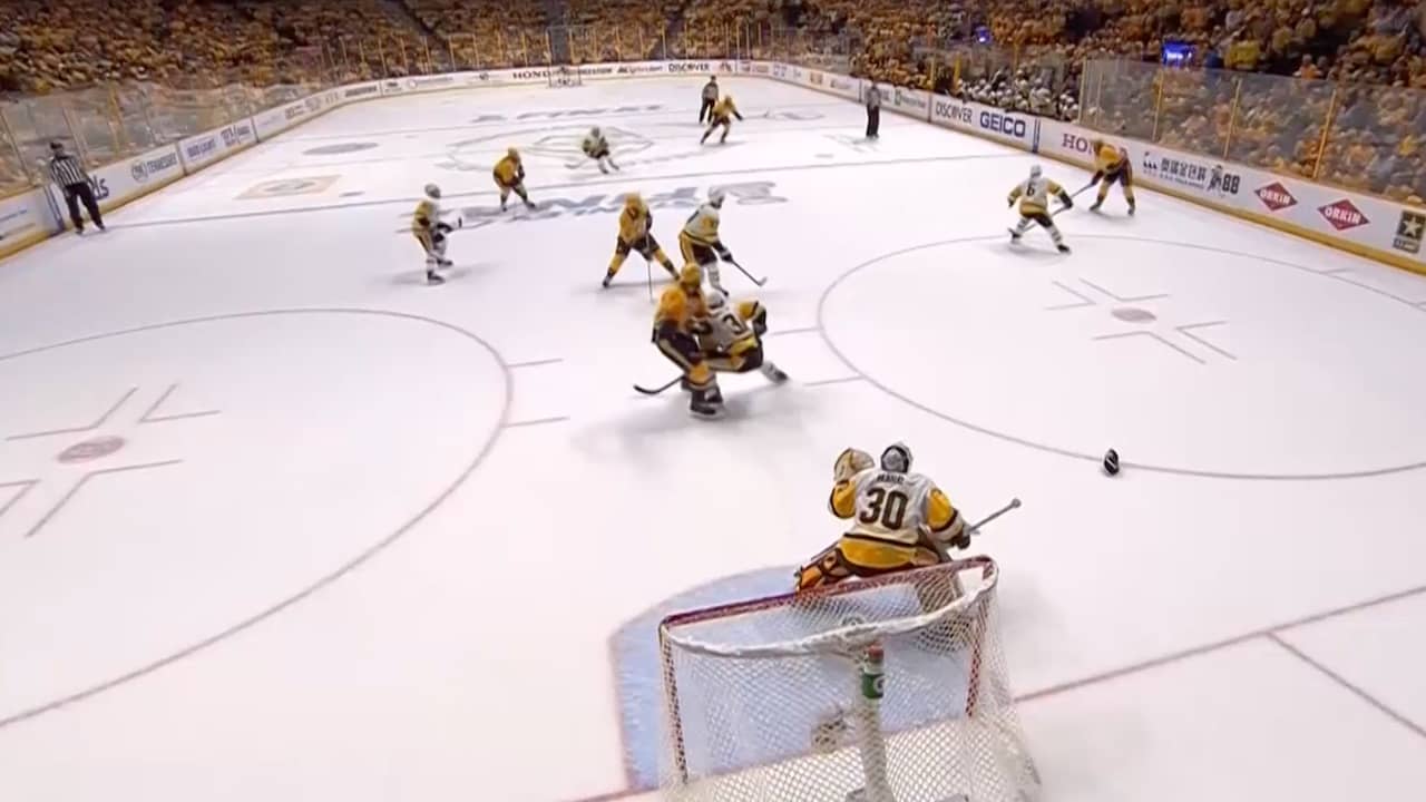 Beeld uit video: Predators verslaan titelverdediger Pittsburgh Penguins in Stanley Cup