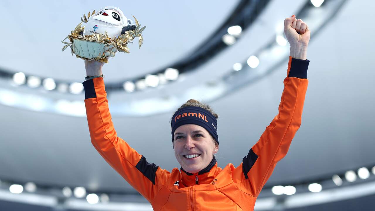 Ireen Wüst werd vorige maand in Peking voor de zesde keer olympisch kampioen.