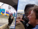 Oekraïense militairen emotioneel onthaald in bevrijd gebied