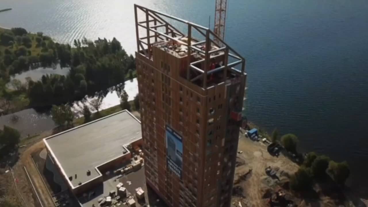 Noren bouwen hoogste houten gebouw ter wereld NU Het laatste nieuws