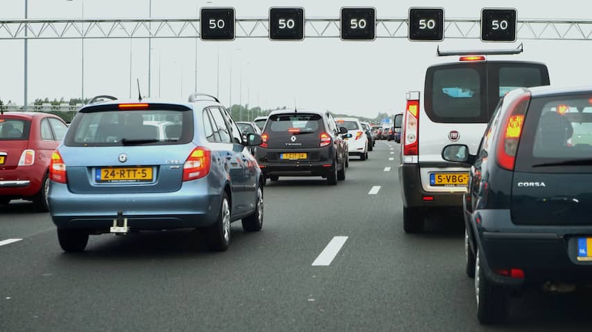 Veel drukte op de Nederlandse snelwegen na de vakantieperiode