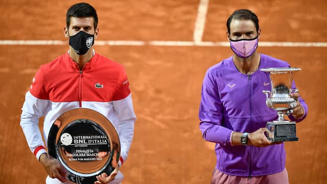Novak Djokovic moest in Rome genoegen nemen met de status van verliezend finalist.