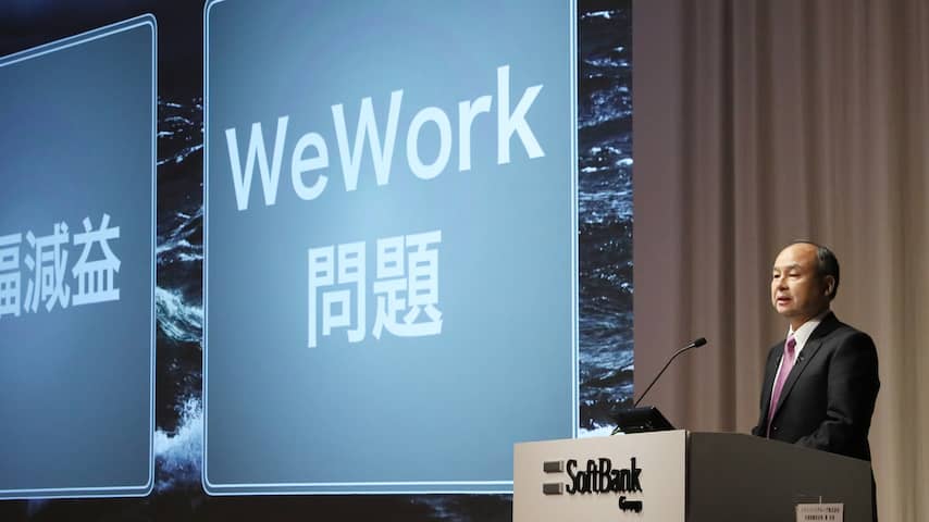Eerste kwartaalverlies Softbank in 14 jaar door WeWork- en Uber-waardeval