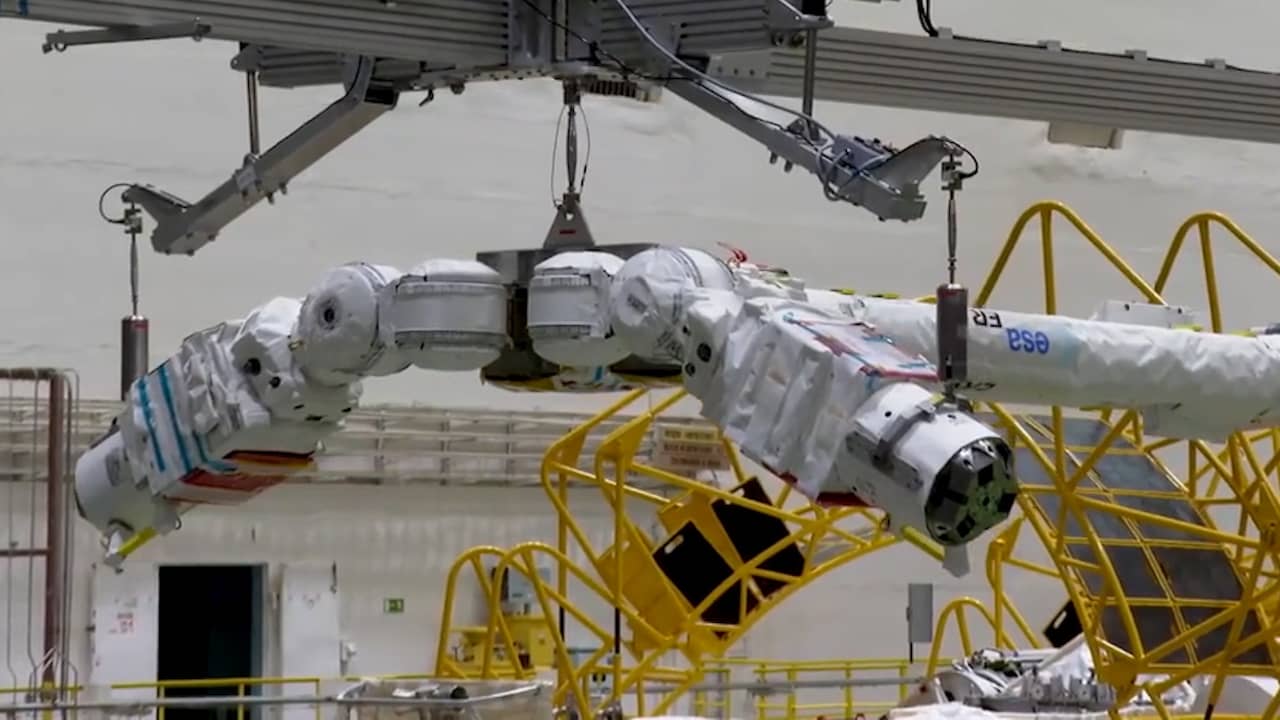 Beeld uit video: Deze Nederlandse robotarm wordt de ruimte in gestuurd