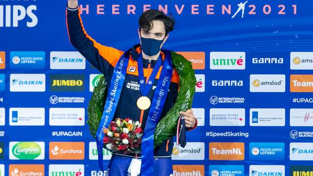 Roest veroverde zijn eerste Europese allroundtitel.