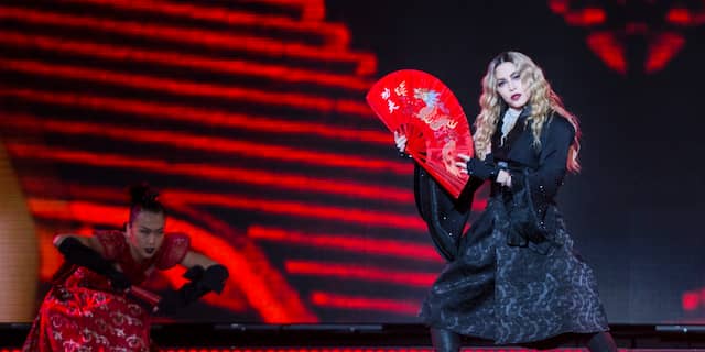 Madonna geeft optreden in Amsterdam