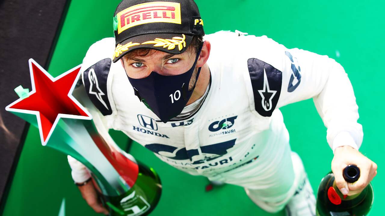 Pierre Gasly beleefde op Monza zijn hoogtepunt.