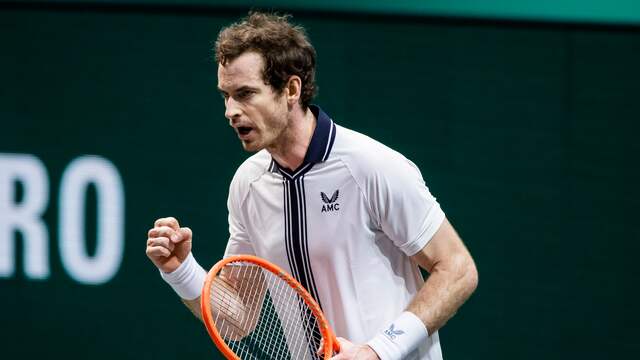 Andy Murray toonde veerkracht tegen Robin Haase en staat in de tweede ronde.