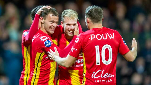 Luuk Brouwers scoorde twee keer tegen Heracles Almelo.