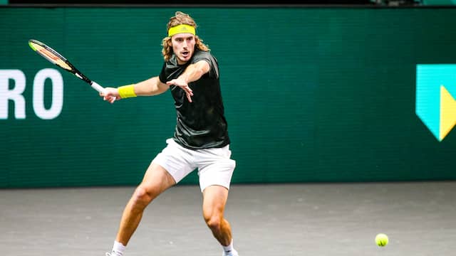 Stéfanos Tsitsipás bereikte voor het eerst de halve finale in Ahoy.