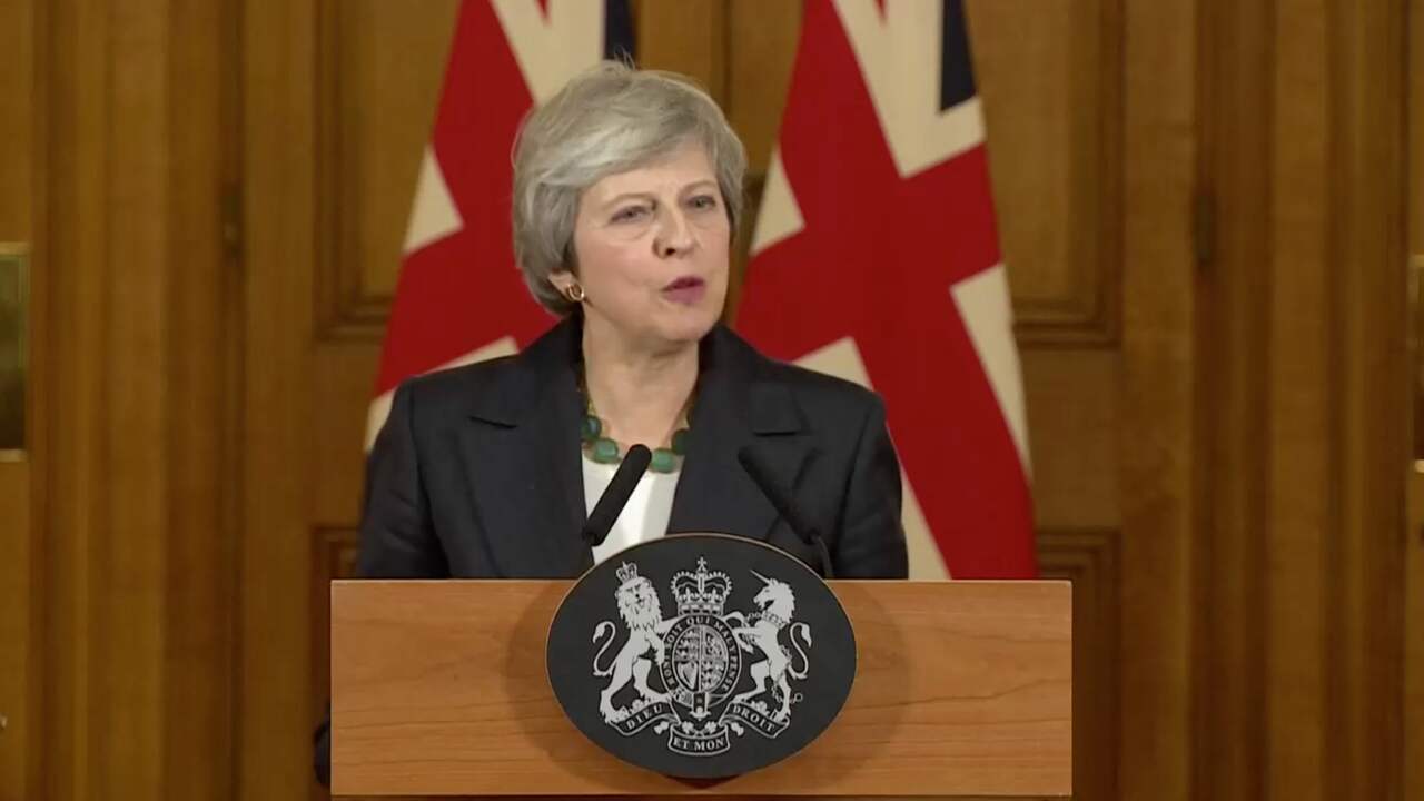 Beeld uit video: Theresa May: 'Deze Brexit houdt rekening met wensen Britse volk'