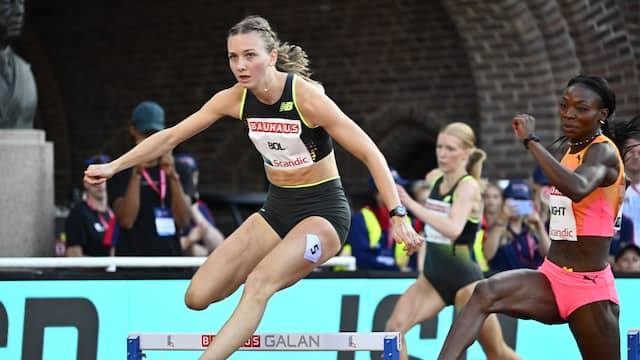 Femke Bol wint 400 meter horden bij Diamond League in Stockholm