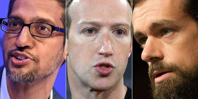 Pichai, Zuckerberg, Dorsey