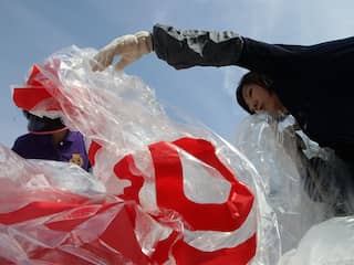 Noord-Korea stuurt opnieuw ballonnen met afval en poep naar Zuid-Korea