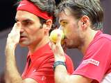 Federer en Wawrinka in actie tegen Nederland in Davis Cup
