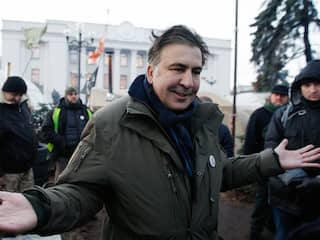 Aanhang oud-president Georgië Saakasjvili demonstreert tegen arrestatie