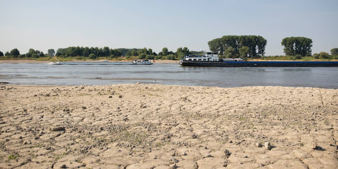 Waterstand in Rijn bereikt weer nieuw laagterecord