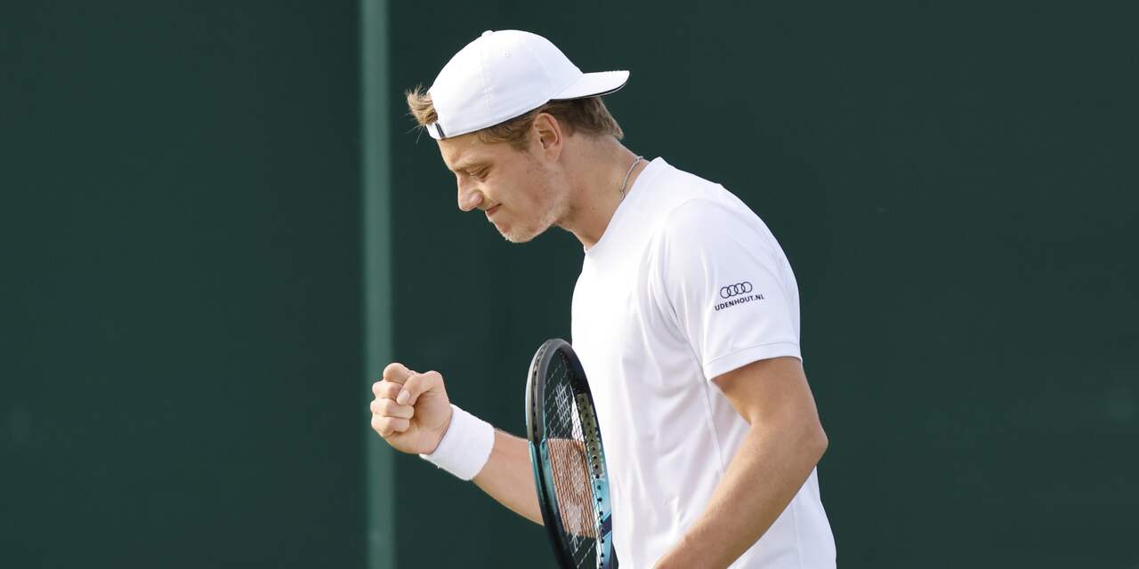 Debutant Van Rijthoven stunt tegen Opelka op Wimbledon, Griekspoor verliest