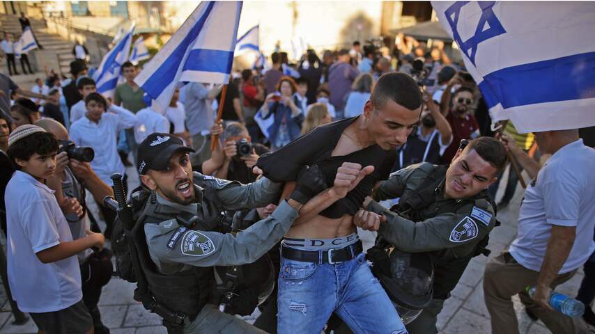 Arrestaties en gewonden rond nationalistische Israëlische vlaggenmars