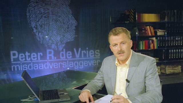 Peter R. de Vries in zijn eigen misdaadprogramma.
