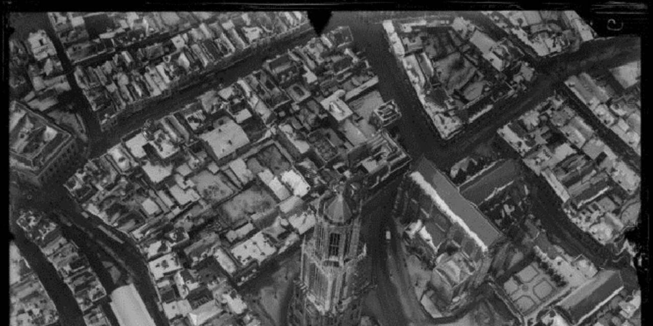 Zo zag een vooroorlogs Utrecht eruit vanuit de lucht