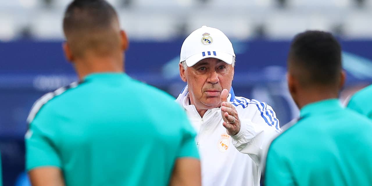 Real-coach Ancelotti staat voor vijfde CL-finale: 'Hij geeft ons het vertrouwen'