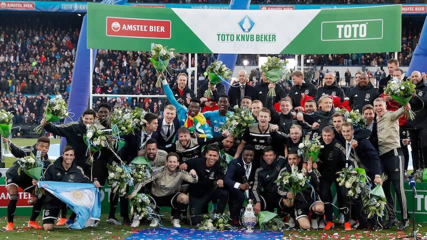 Sterk Ajax klopt Willem II in bekerfinale en pakt eerste prijs sinds 2014 Voetbal | NU.nl