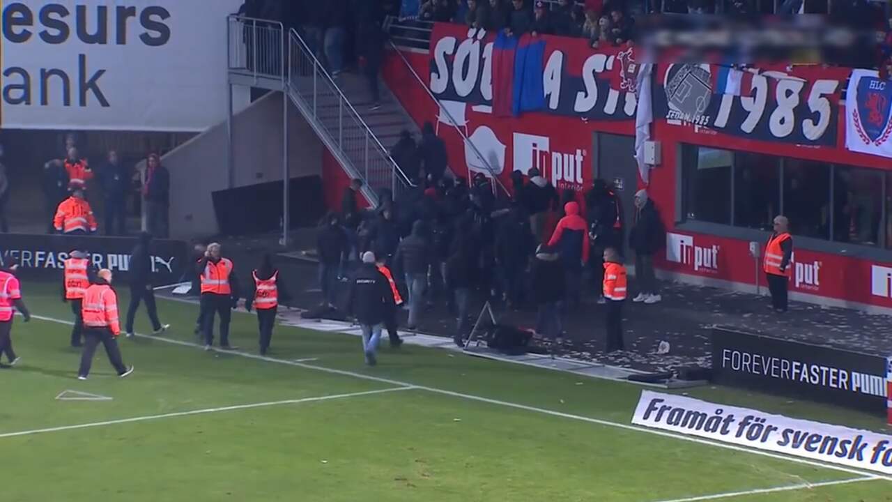 Hooligans Helsingborgs belagen zoon Henrik Larsson na degradatie