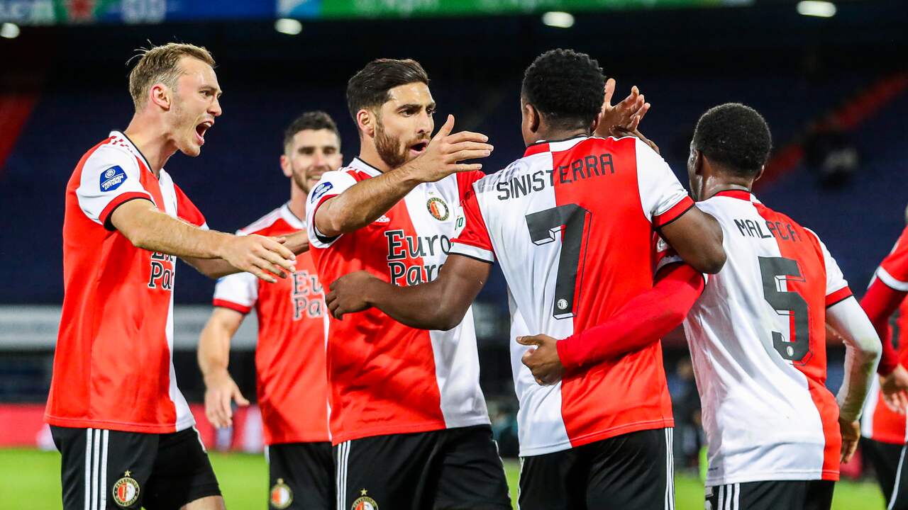 Feyenoord won met 2-1 van Heracles Almelo.