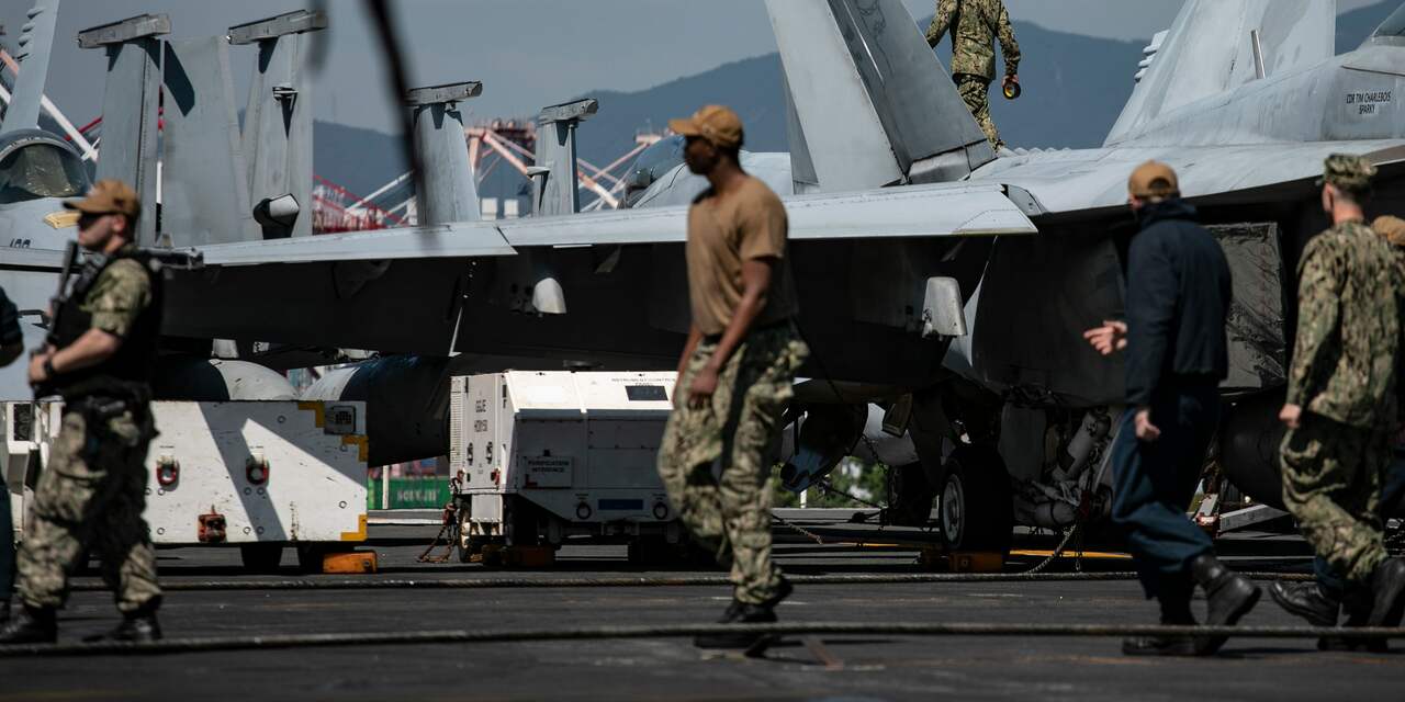 Voor het eerst in vier jaar komt Amerikaans vliegdekschip aan in Zuid-Korea