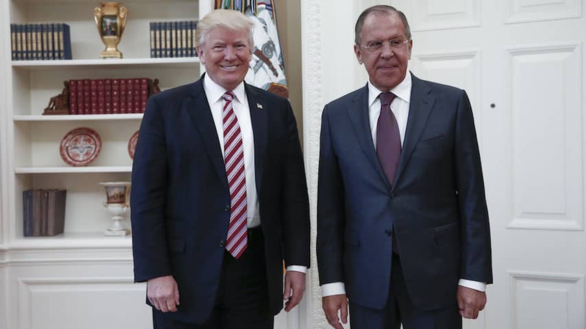 Sergej Lavrov ontmoet Donald Trump in Witte Huis.