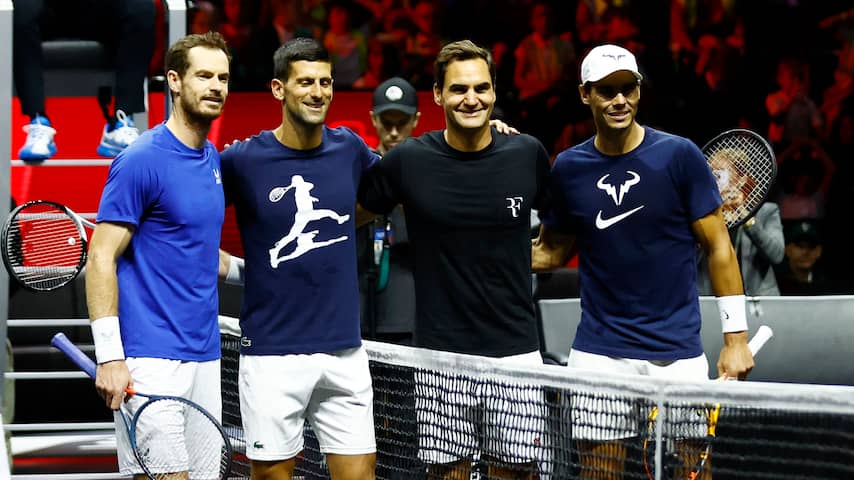 Federer, Nadal, Djokovic En Murray Trainen Samen Richting Laver Cup ...