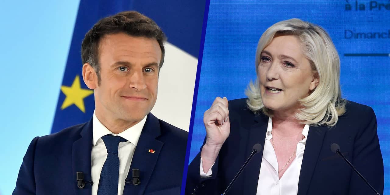 Macron lijkt het te winnen bij Fransen in buitenland, Le Pen overzee
