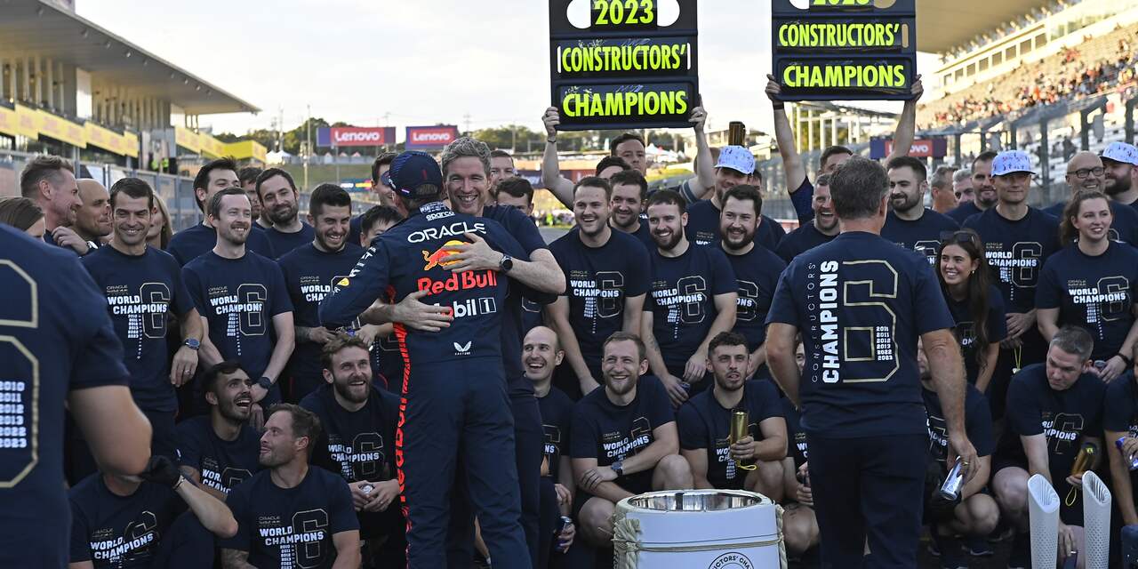 Red Bull viert constructeurstitel: 'Ongelooflijk hoe Max vandaag reed'