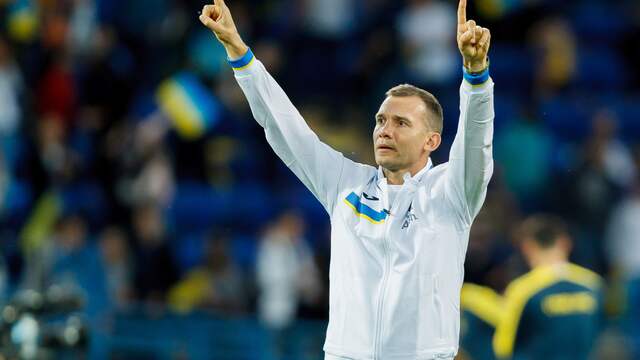 Andriy Shevchenko is te spreken over de EK-voorbereiding van zijn ploeg.