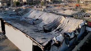 Dronebeelden tonen ravage na dodelijke brand op Iraakse bruiloft