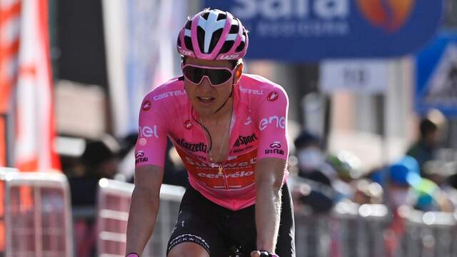 Wilco Kelderman reed twee dagen in de roze leiderstrui in de Giro.