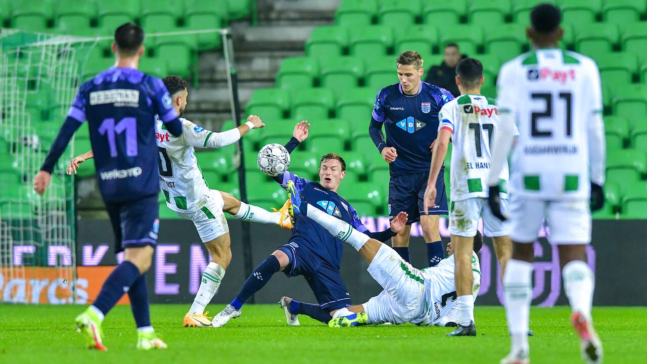 Veel duels en weinig goed voetbal vrijdag in Groningen.