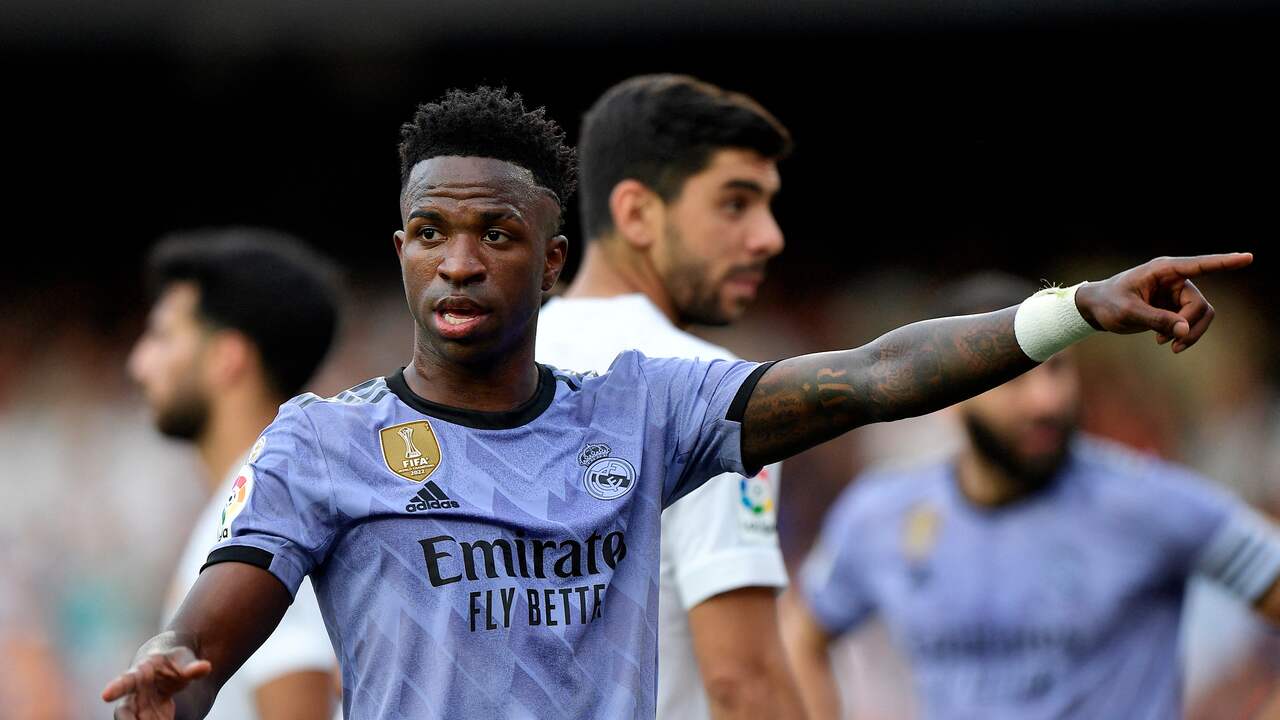 Vinícius Júnior racistisch bejegend door Valencia-aanhang NU.nl