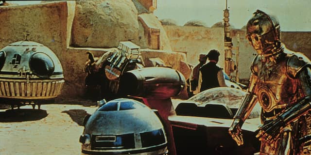 Scene uit Star Wars a New Hope