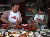 Jimmy Fallon eet kreeft tijdens 'blind date' met Nicki Minaj