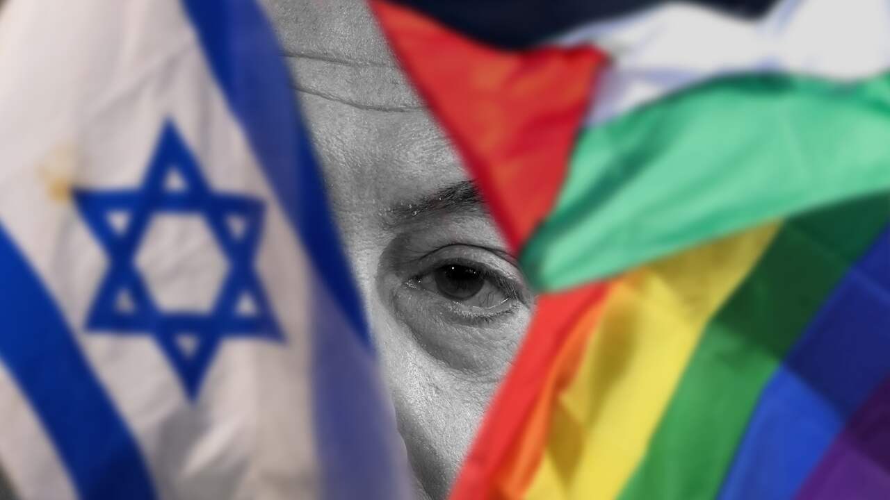 Beeld uit video: Verschillende vlaggen te zien bij demonstraties in Israël: wat betekent dat?