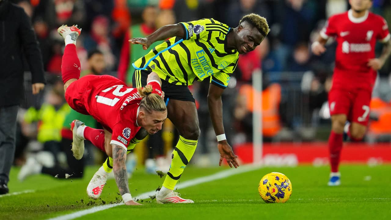 Bukayo Saka apologizes to Konstantinos Tsimikas after collision with Jurgen Klopp: Liverpool vs. Arsenal update